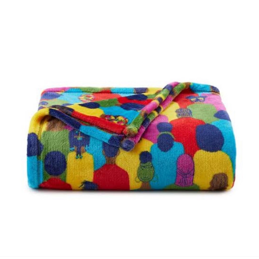 Black History Month Throw Colorful Patterned Throw - Picture 3 of 7